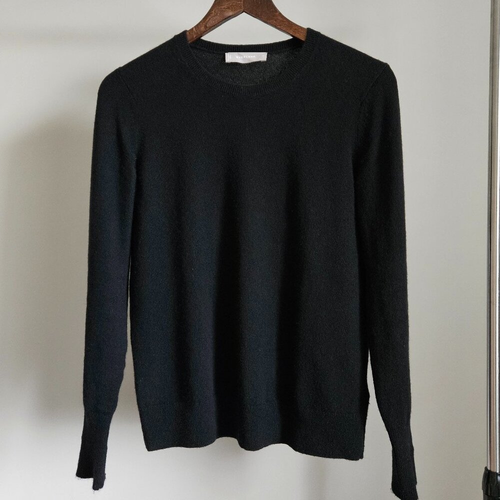 Everlane 100% Cashmere Crew Neck Sweater Black - Size S